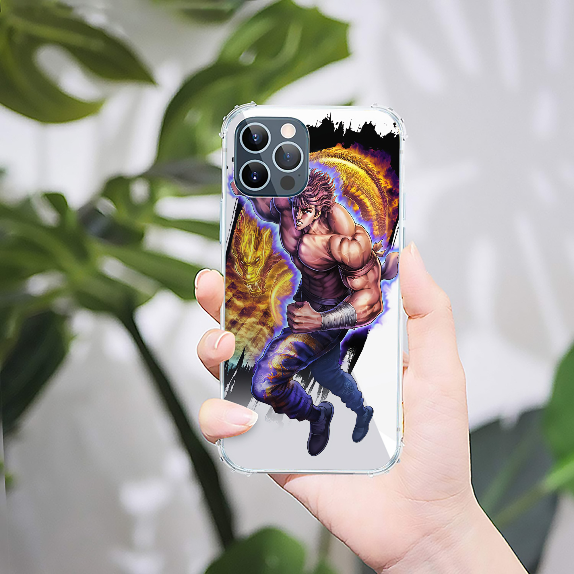 北斗の拳 Fist of the North Star 【iPhone 12シリーズ対応】透明スマホケース（クリアソフトケース）